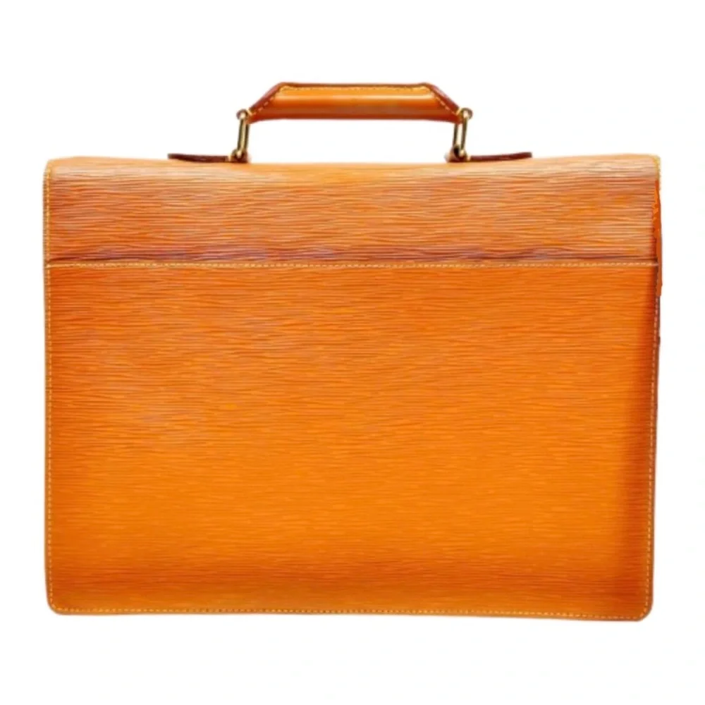 LOUIS VUITTON Ambassador Cipango Gold Epi Leather Business Briefcase Laptop Bag